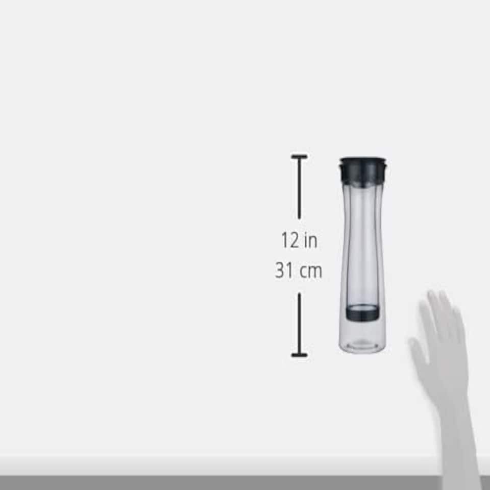 image 1 of BRITA Fill and Serve Water Filter Carafe, 1.3L, Dark Grey