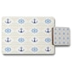 image 2 of Nautical Elements on Striped Background (Placemat & Coaster Set)