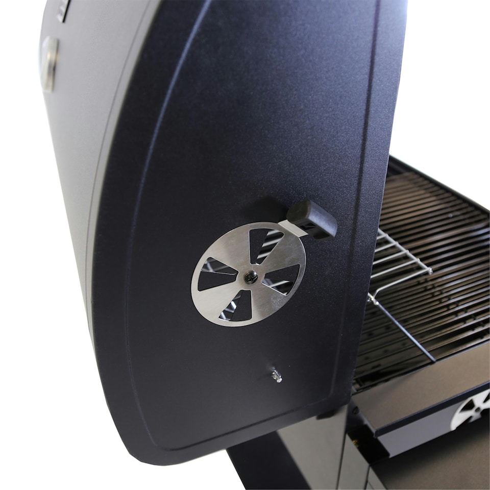 image 1 of Charles Bentley Deluxe Charcoal BBQ Grill with Chrome Steel Warming Rack