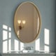 image 5 of Retro Wall Large 3D Oval Vanity Mirror For Bedroom, Bathroom, Living Room