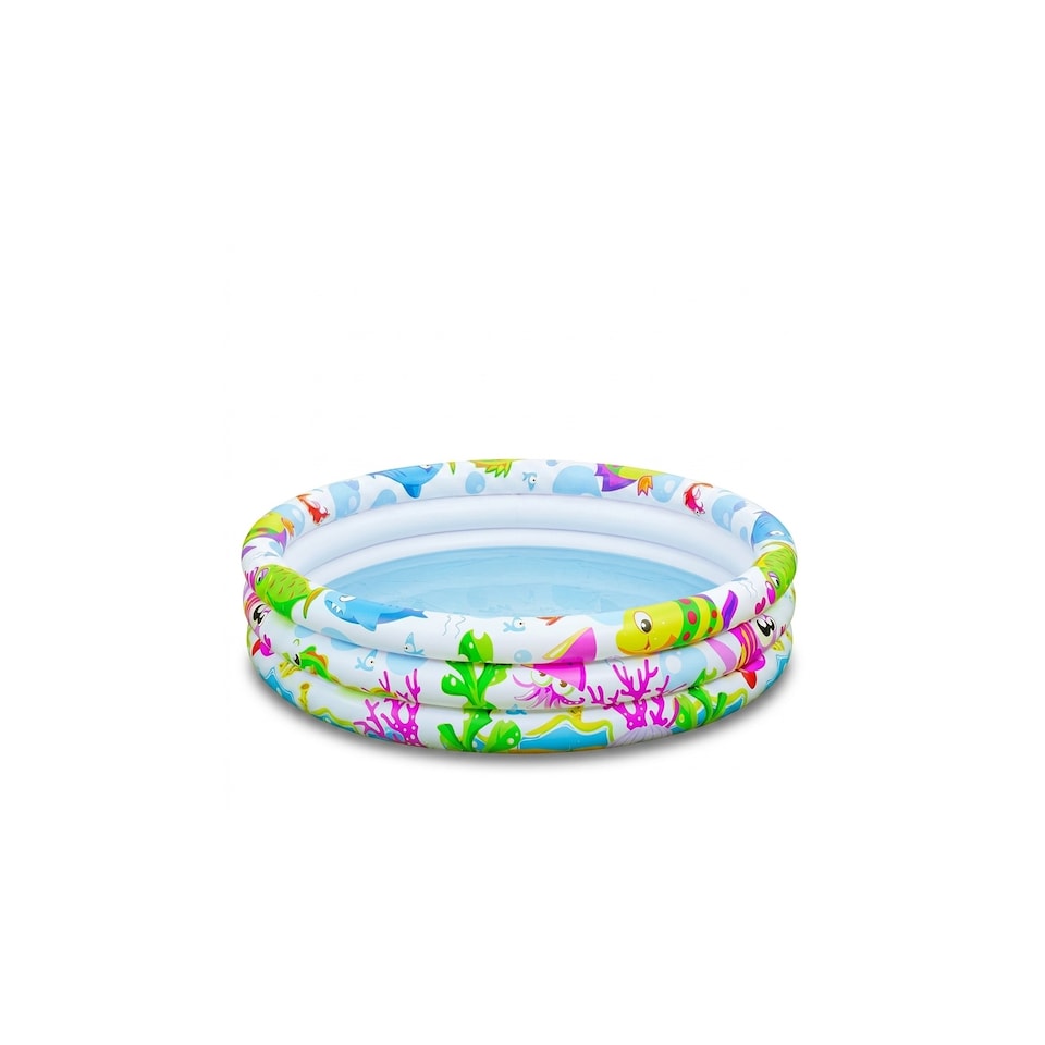image 1 of Summer Fun Three Ring Inflatable Paddling Pool