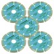 image 1 of 115mm 4-1/2in Segmented Diamond Cutting Disc Blade Stone Brick Angle Grinder 5pc