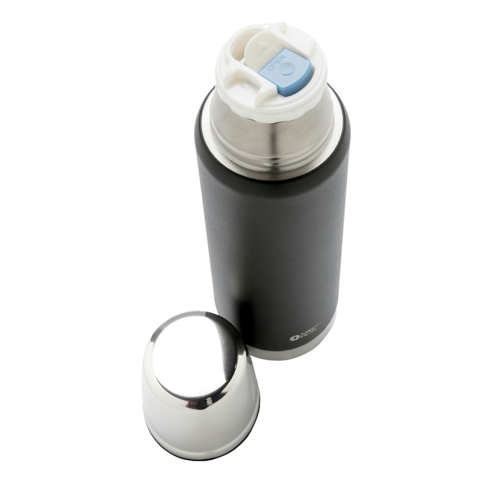 image 1 of Swiss Peak Elite Vacuum Insulated 0.5L Flask - Black - One Size