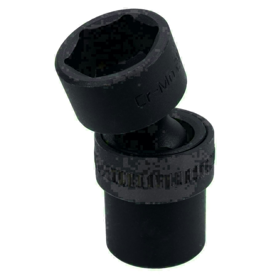 image 1 of 21mm 1/2in Drive Universal Swivel Wobble Metric Impact Shallow Socket 6 Point