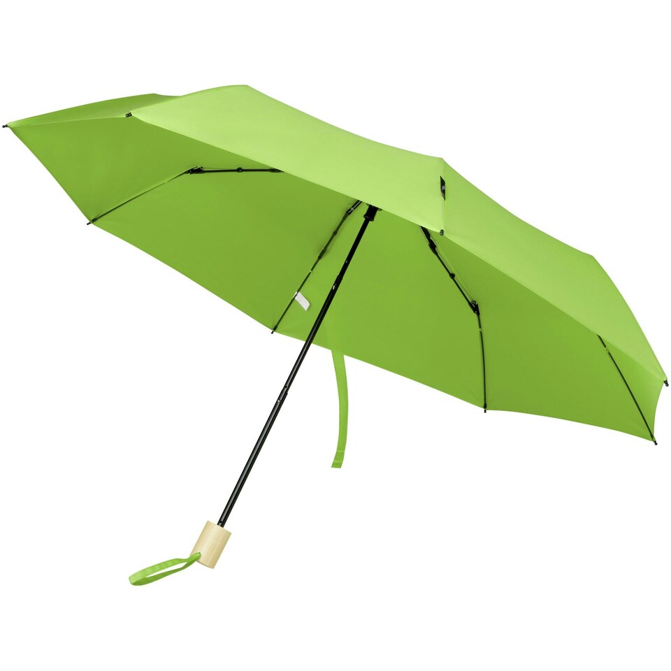 image 1 of Avenue Birgit Recycled Folding Umbrella - Lime Green - One Size