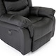 image 4 of Seattle Electric Automatic Recliner Home Lounge Bonded Leather Chair (Black)
