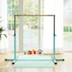 image 8 of HOMCOM Adjustable Kids Gymnastics Bar Horizontal Training Steel, Light Blue
