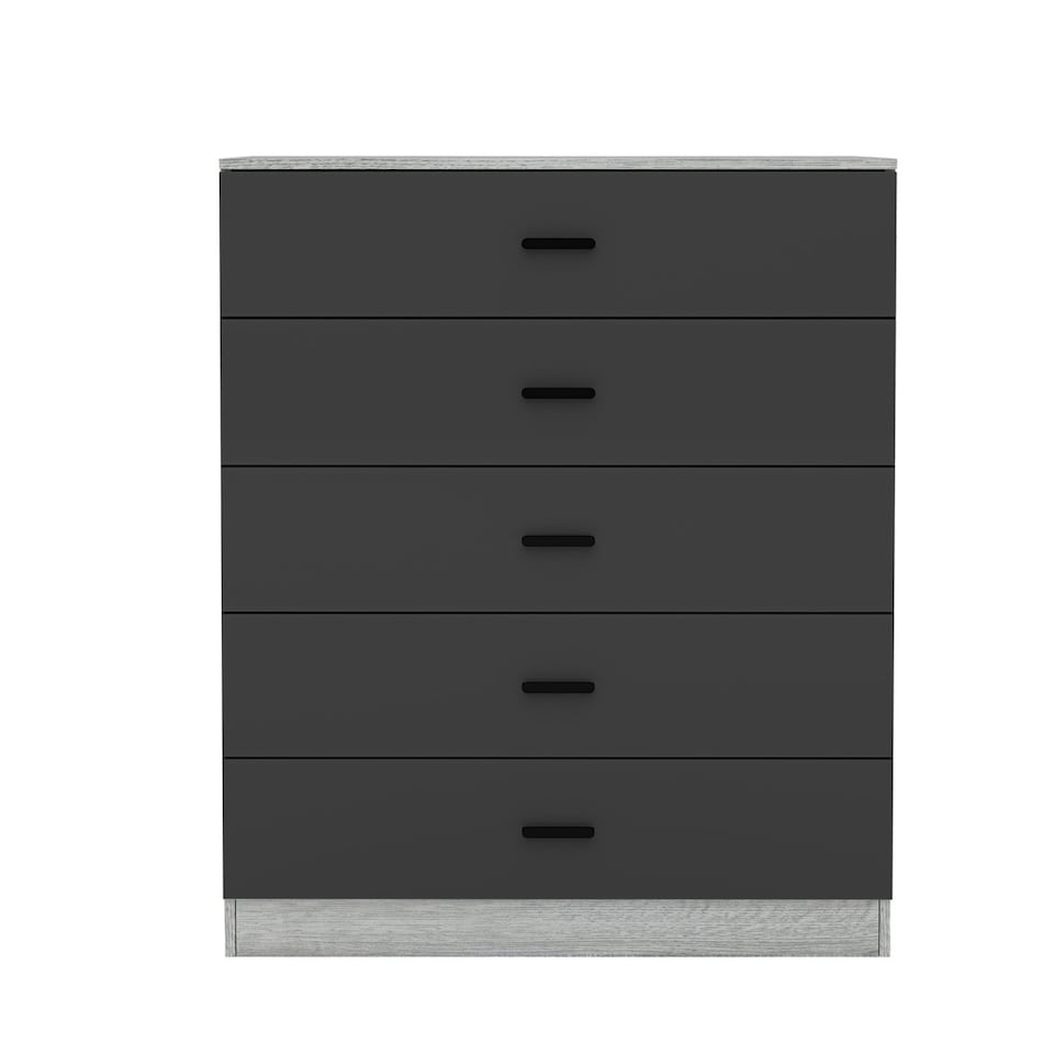 image 1 of Ash Grey 5-Drawer Chest Cabinet | Grey | 1