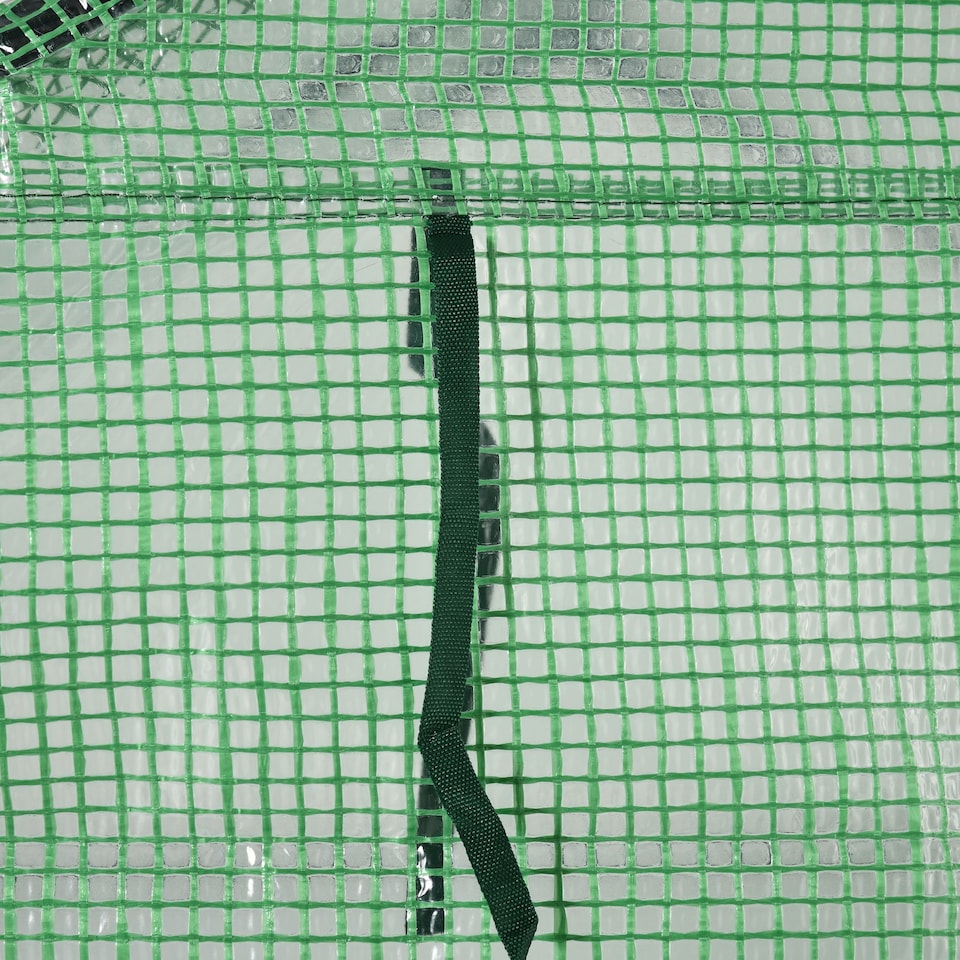 image 1 of Outsunny Walk in Garden Greenhouse Outdoor Grow House w Shelves, 143x138x190cm