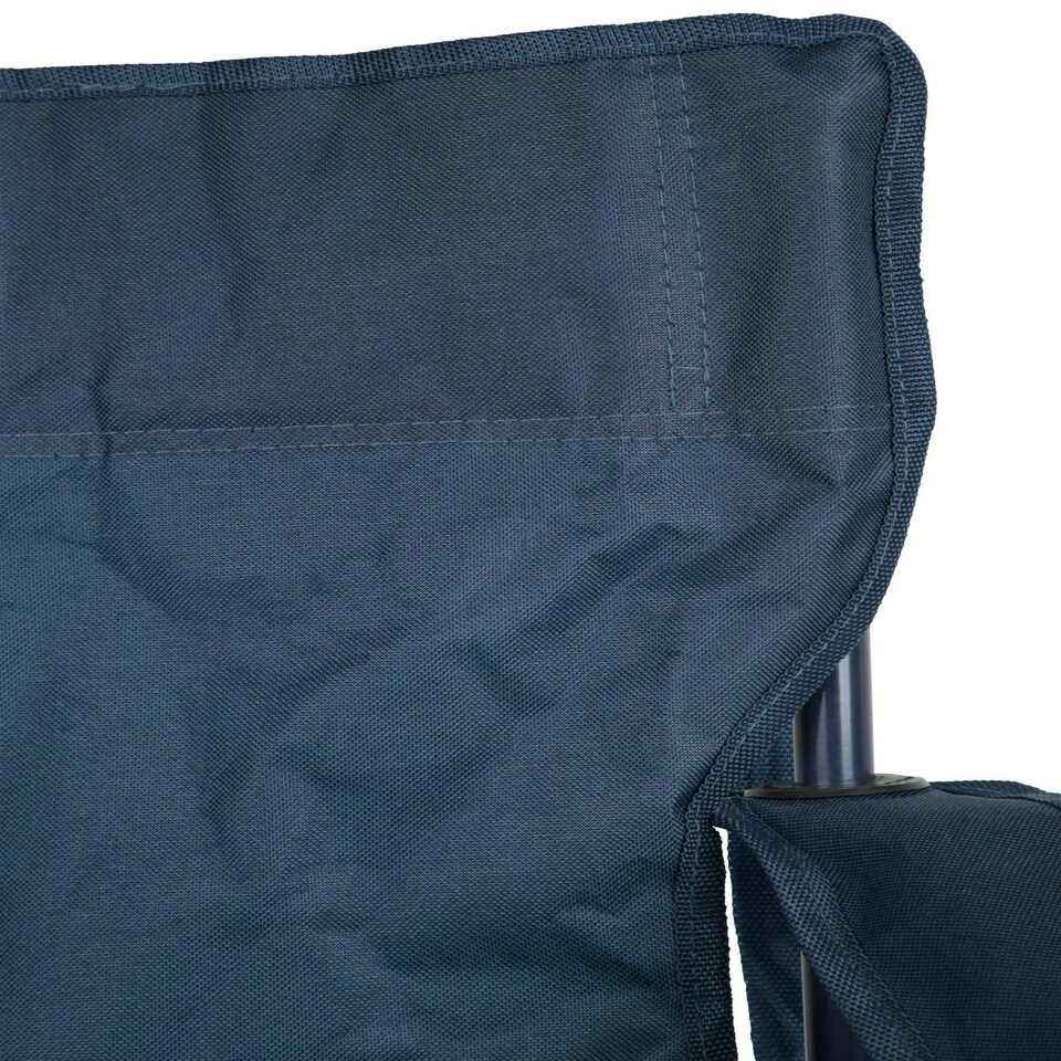 image 1 of Mountain Warehouse Folding Chair with Carry Strap Camping Outdoor Furniture Blue | Navy