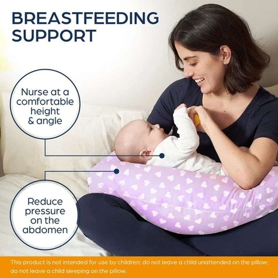image 1 of Niimo XXL Pregnancy & Nursing Pillow | Full Body Maternity Support Pillow with Removable Cotton Cover