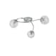 image 2 of Jaymie 3-Light Chrome Semi-Flush Ceiling Light