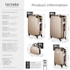 image 6 of Suitcase Set Cleo - 3 suitcases, 1 beauty case, including luggage scales and tags | Cream | champagne | 1