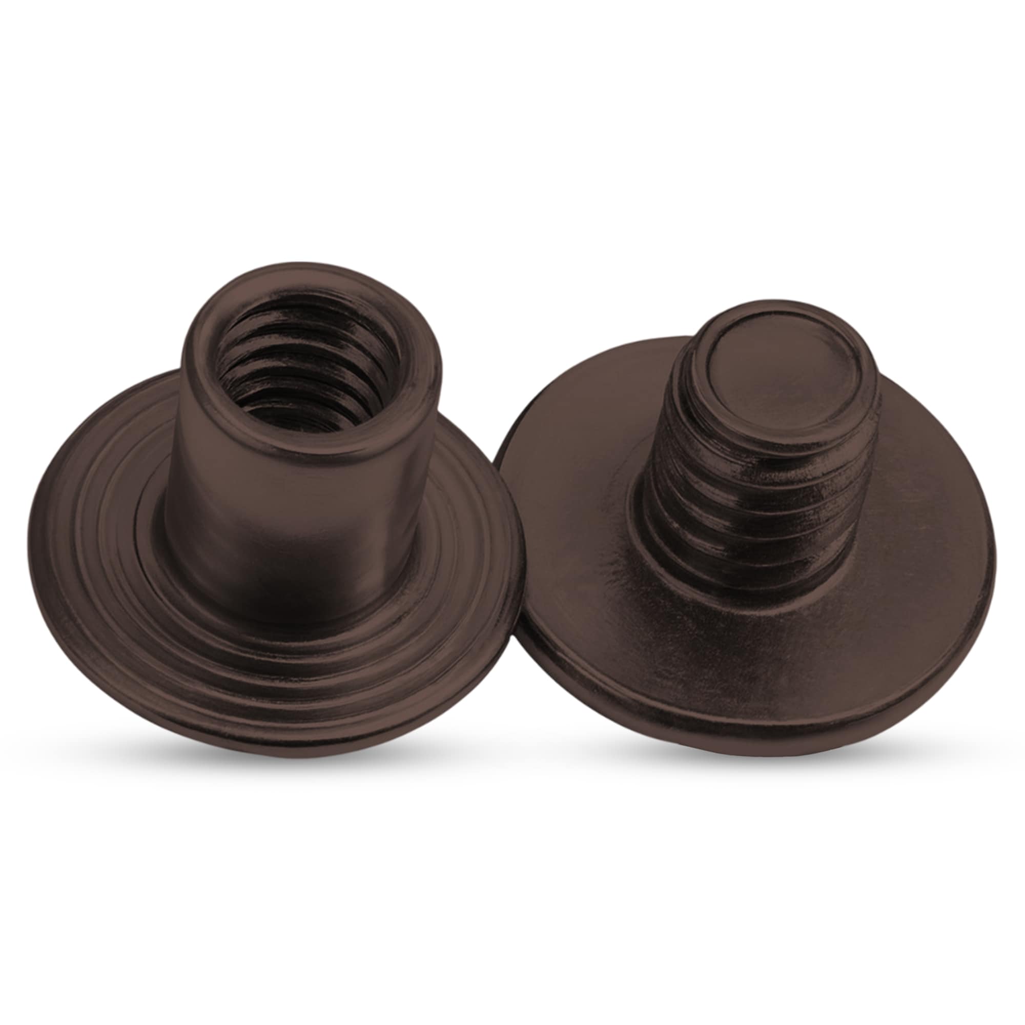 Neel Blue Chicago Screw Rivet Flat Head, Anti-Resistant - 9x9mm, 10pcs in Black