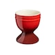 image 3 of Cooks Professional 4 Piece Egg Cup Set - Dishwasher Safe Stoneware | Red | Red | 4