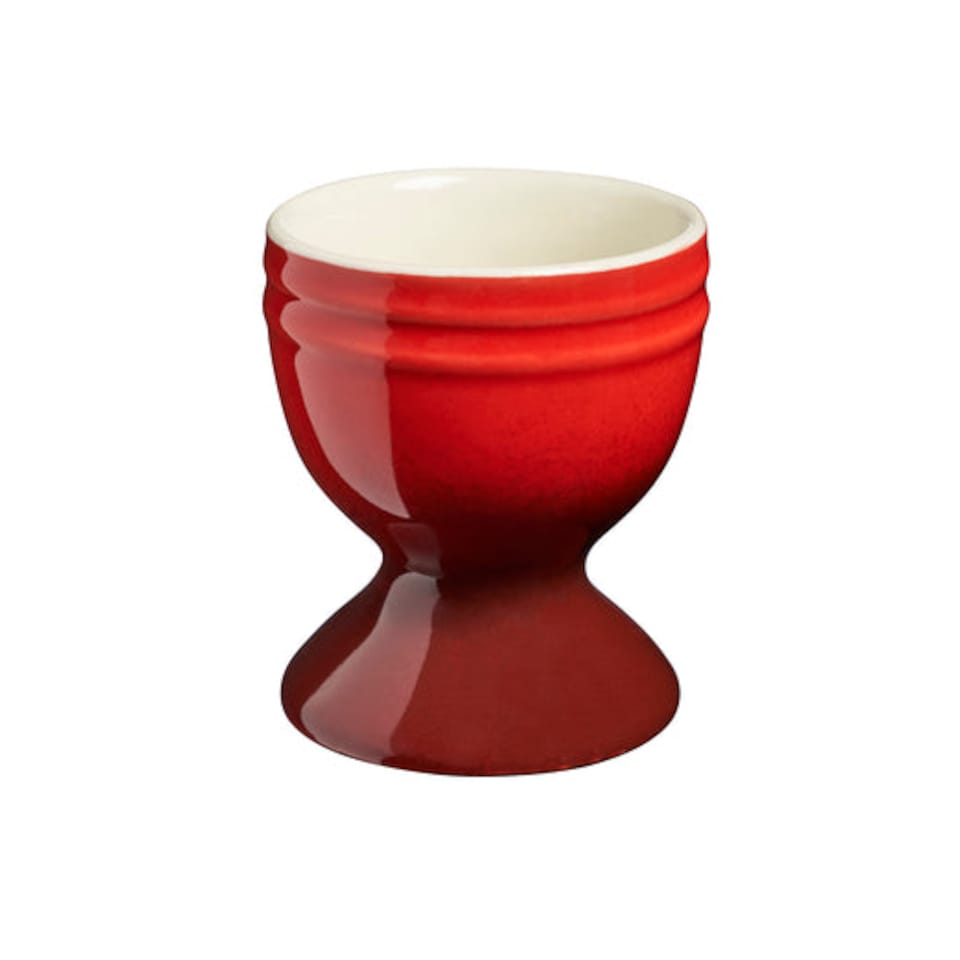 image 1 of Cooks Professional 4 Piece Egg Cup Set - Dishwasher Safe Stoneware | Red | Red | 4