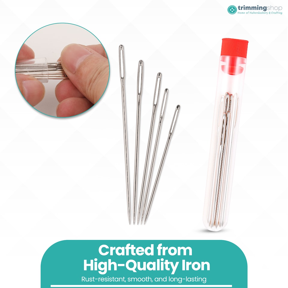 image 1 of 25pcs Stainless Steel Sewing Needle Assortment, Embroidery & Tailoring