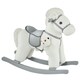 image 1 of HOMCOM Kids Plush Ride-On Rocking Horse with Plush Toy Sound Handle Grip