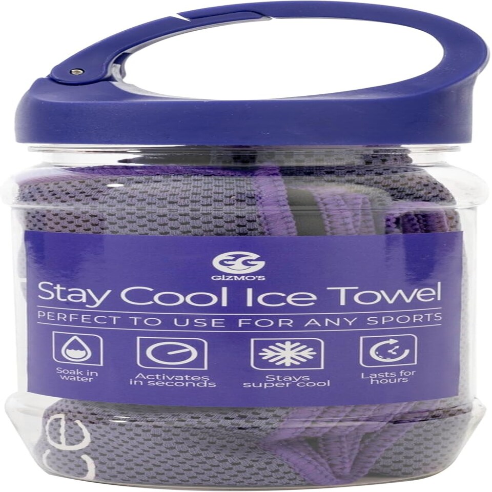 image 1 of Stay Cool Ice Towel Perfect To Use For Any Sports Blue | One size
