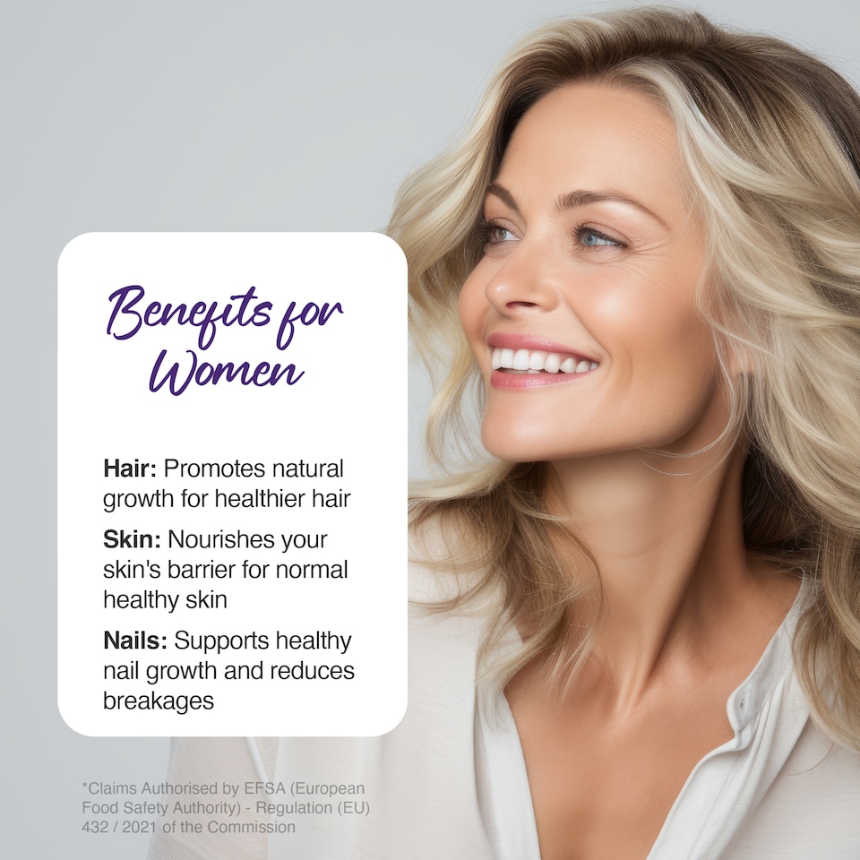 image 1 of Zipvit Biotin 12,000mcg with Zinc & Selenium, Hair, Skin & Nail Support, 180 Vegan Tablets, 3-Month Supply