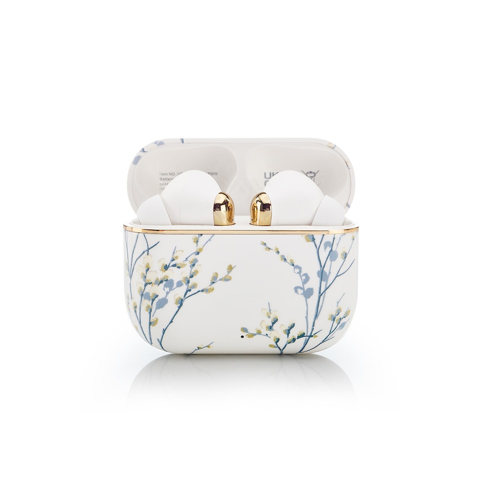 image 1 of Laura Ashley  Willow White 'Skylark' True Wireless Earbuds with HD Microphone and Charging Case