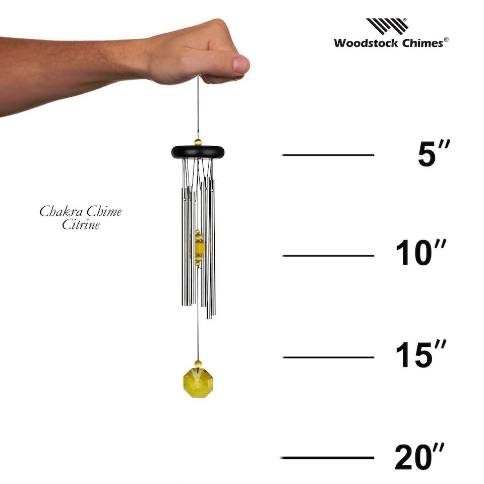 image 1 of Woodstock Chimes Wind Chime Chakra - Citrine