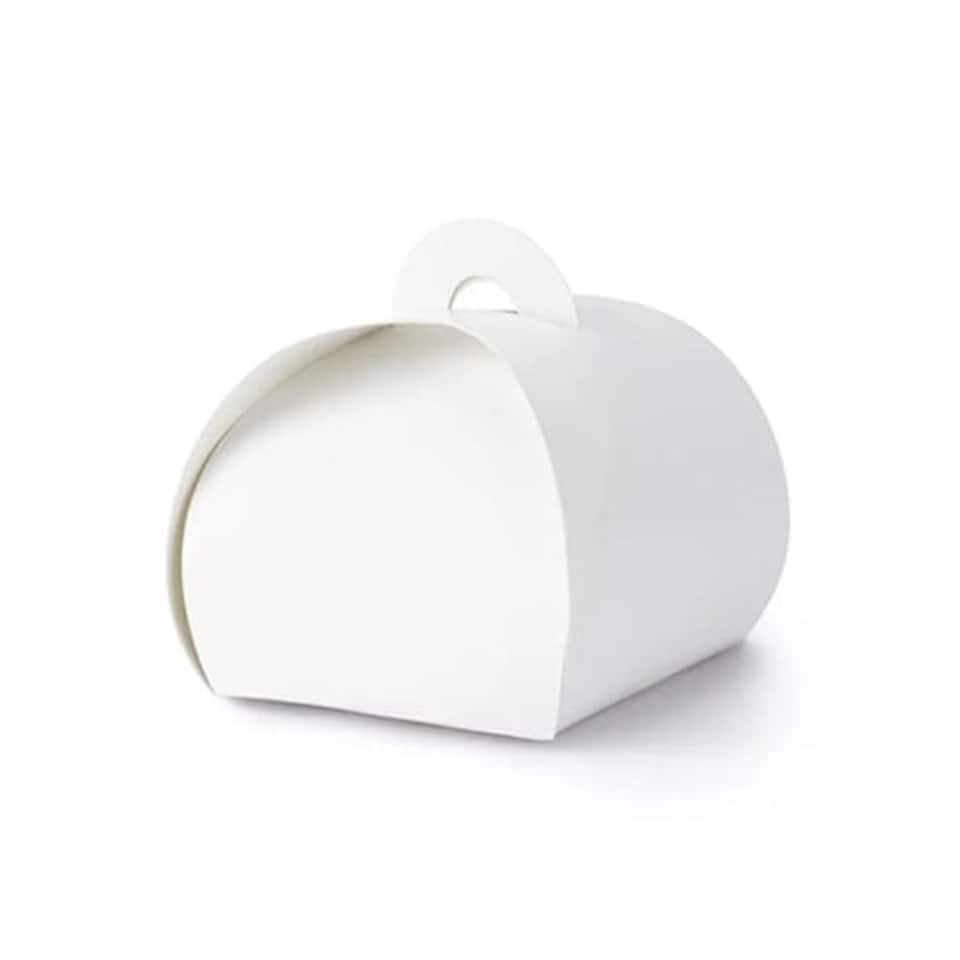 White Paper Gift Favour Box 6cm - Pack of 10