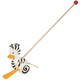 image 1 of Goki 20.5 cm Wooden Push Along Zebra Duck