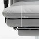image 8 of Vinsetto Microfibre Vibration Massage Office Chair with Heat, Footrest, Grey