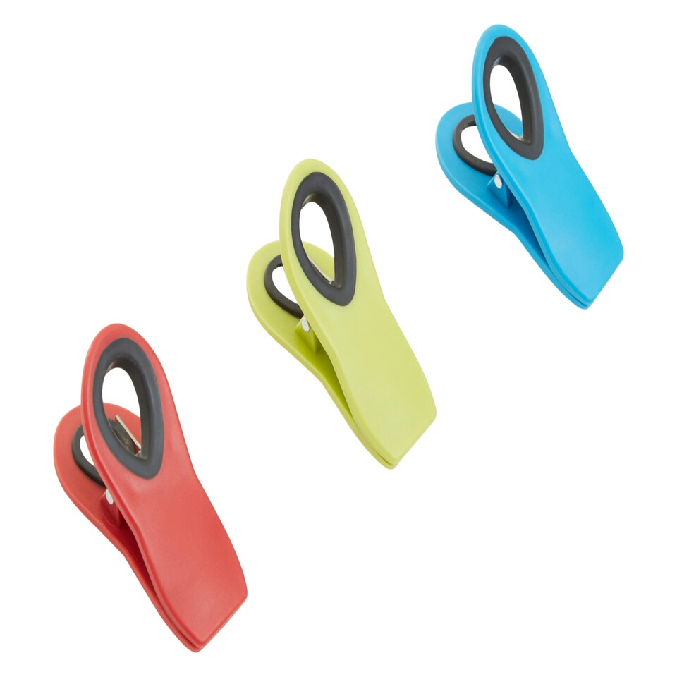 image 1 of Interiors By Premier Stylish Set Of Three Magnetic Clips, Practical Design Magnetic Cips For Kitchen, Durable Magnetic Clips