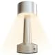 image 1 of HOMCOM LED Cordless Table Lamp with Battery Operated for Bedroom, Silver