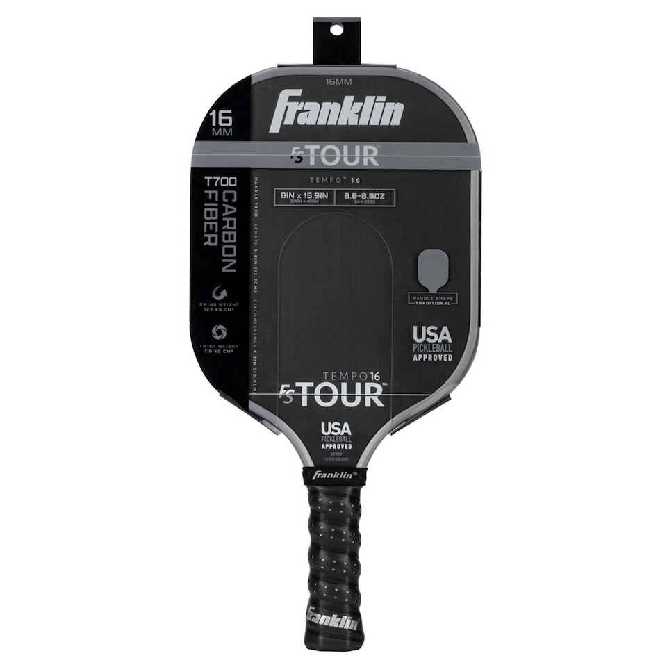 image 1 of Franklin FS Tour Tempo Pickleball Paddle - Grey - 16mm