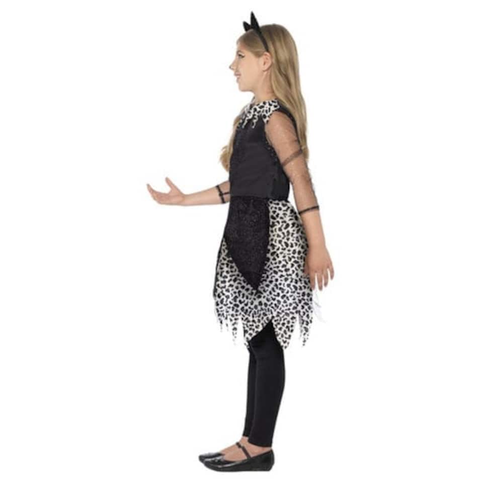 image 1 of Midnight Cat Girls Deluxe Fancy Dress Costume Kids Medium - Age 7-9