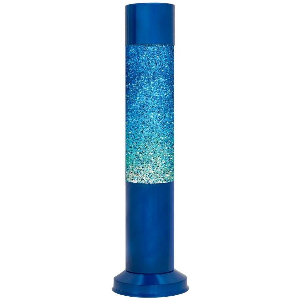 image 1 of Nova Baby Blue Glitter Lamp Blue