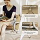 image 5 of Outsunny 3 Seater Garden Bench Cushion Outdoor Seat Pad w/ Ties Khaki 