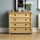 image 4 of Vida Designs Corona 4 Drawer Rustic Chest of Drawers Bedroom Storage, Solid Pine Wood