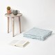image 2 of Homescapes Cotton Gingham Check Blue Floor Cushion - 40 x 40 cm | Blue | 40 x 40 cm