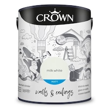 Crown Matt Emulsion Milk White 5L