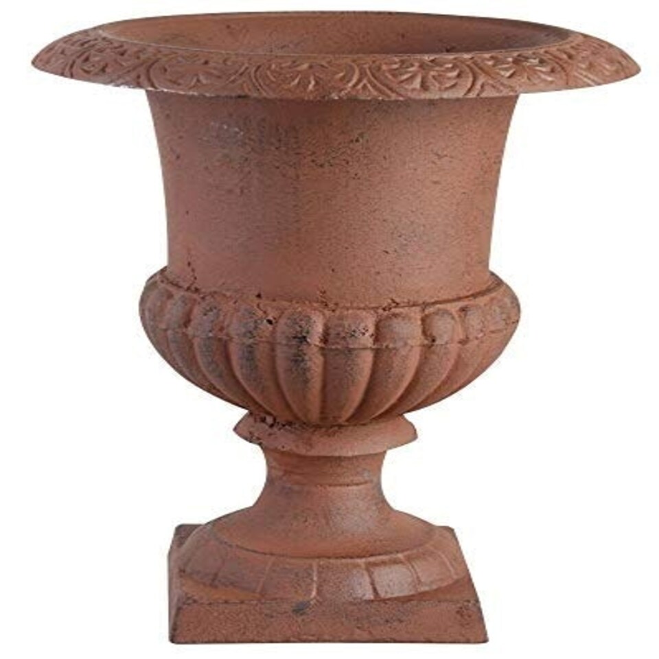 image 1 of French Urn Planter (15cm Tall) Brown