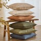 image 5 of Yard Slub Cotton Cushion | Brown | Toffee