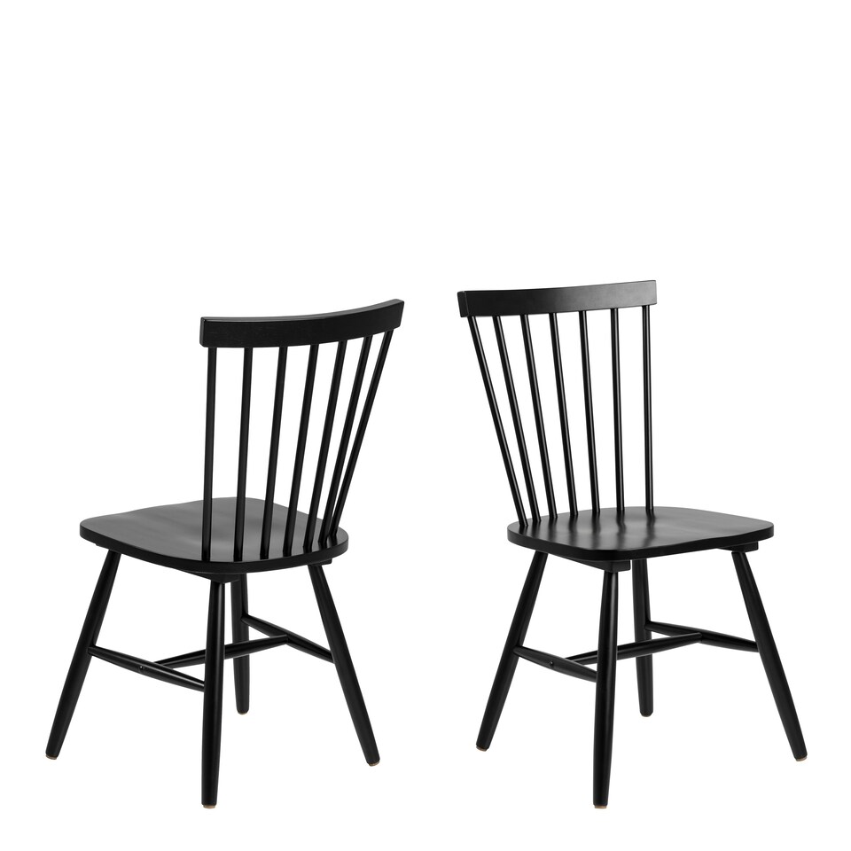image 1 of Riano Dining Chairs in Black Set of 2