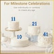 image 4 of Blue 1 Number Candle  Birthday Anniversary Party Cake Decorations Topper | Blue