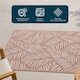 image 2 of Outdoor Plastic Rug Wool-Look Anti-Slip Durable Garden Patio Conservatory Carpet Mat - Rust Leaf | Red | Rust