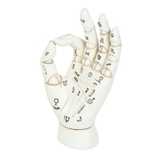 Something Different Palmistry Hand Ornament - White - One Size