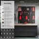 image 2 of Tool Pegboard Jonah - hooks and holders | Black | black/red | 2 x 240 x 60 cm | 6