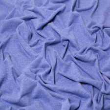 Minerva Core Range Navy Melange Cotton Jersey Stretch Knit Fabric for Dressmaking, 150cm / 59" Wide - per metre