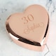 image 5 of Personalised Big Age Rose Gold Heart Trinket Box