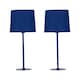 image 1 of Colours - Set of 2 Navy Blue 40cm Lamps | Blue | Blue | Large | 2
