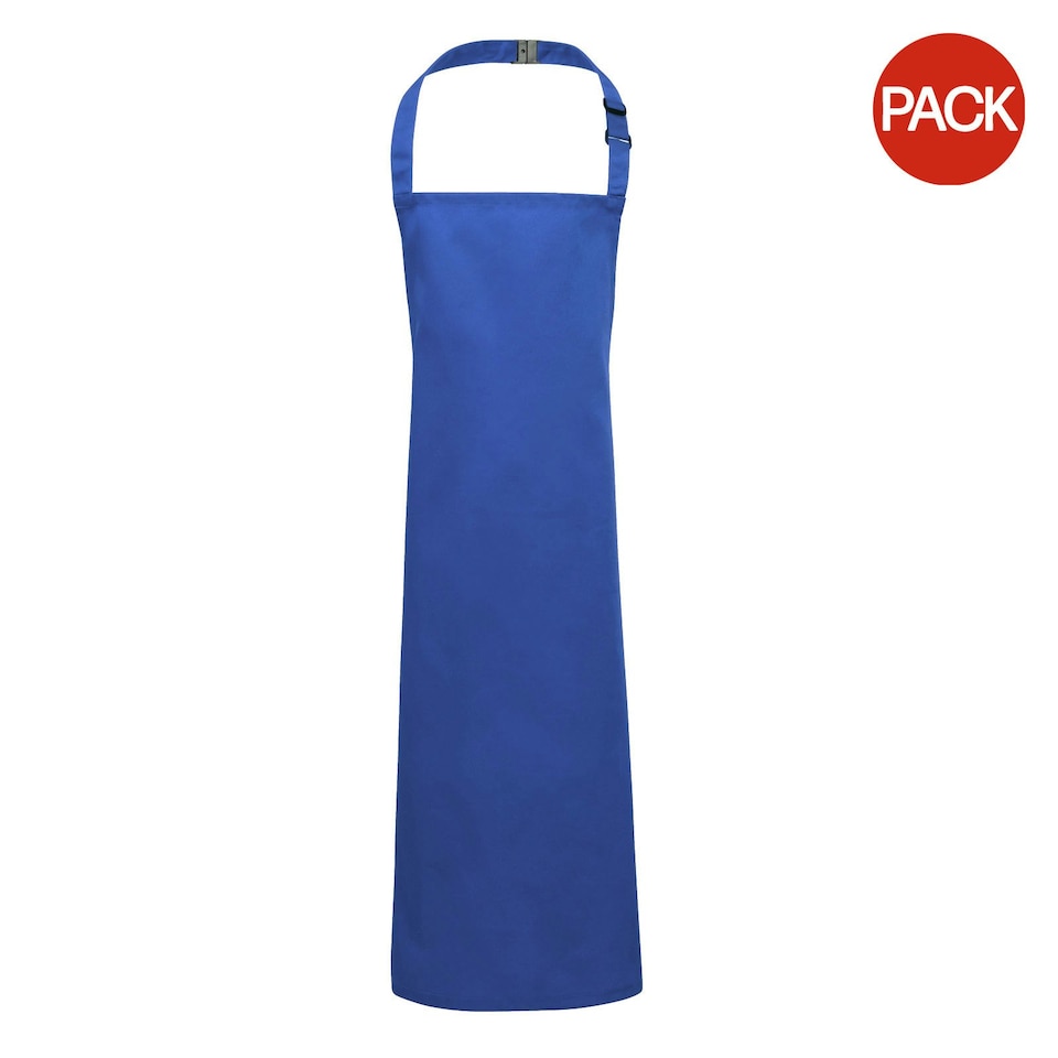 image 1 of Premier Childrens/Kids Bib Apron (Pack of 2) - Royal - Junior