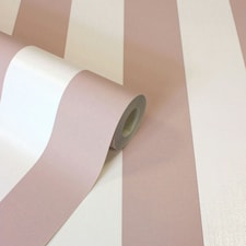 Fine Decor Juliette Stripe Vinyl Textured Wallpaper - Pink - 10m x 0.5m Pink